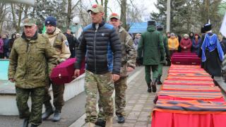 В ставропольском селе торжественно захоронили останки пятнадцати красноармейцев
