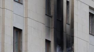 В здании правительства и Думы Ставропольского края произошел пожар