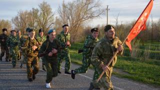 Рагулинские казаки совершили 75-километровый марш-бросок в честь Победы