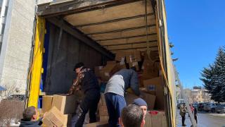 Более 20 тонн гуманитарной помощи отправили из Пятигорска жителям Донбасса