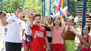 В Ставрополе маленькие горожане отметили День флага России