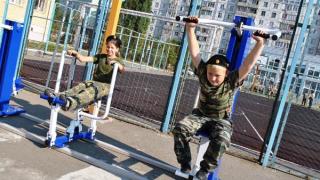 Ставропольские кадеты установили всепогодный силовой тренажерный комплекс
