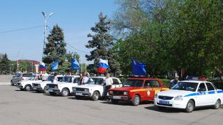 Автопробег, посвященный 68-й годовщине Победы, состоялся в Георгиевске