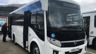 Новые русские автобусы проехали по Кисловодску