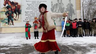 Весело отметили Масленицу и проводили зиму кадеты-ермоловцы в Ставрополе