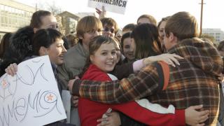 Студенты Ставрополя провели акцию «Давай обнимемся»