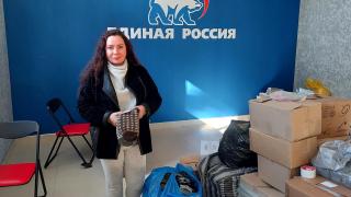 Русская жительница Америки передала сто пар тёплых носков ставропольским бойцам