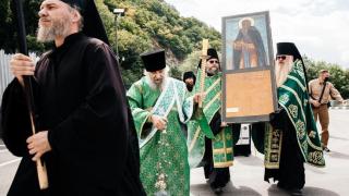 Икона преподобного Евфимия Нового прибыла в Успенский Второафонский Бештаугорский монастырь