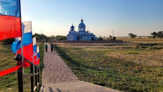 Территорию у храма в селе Благодарненского округа отремонтировали за 3,8 миллиона рублей