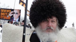 Пикет сторонников движения «Антимайдан» состоялся на Крепостной горе Ставрополя