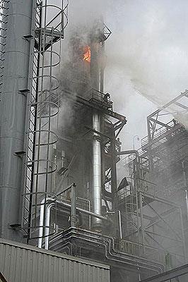Пожар на заводе ООО «Ставролен» г. Буденновска