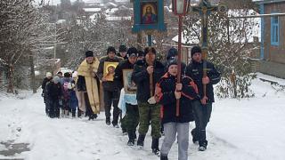 Молодежный крестный ход состоялся в Вознесенском храме села Прасковея