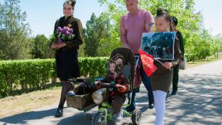 На Ставрополье прошёл парад детских колясок «Гараж Победы – на Берлин»