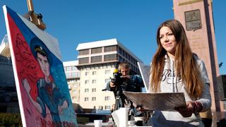 Арт-битву в поддержку кандидата в народные участковые устроили художники Ставрополя
