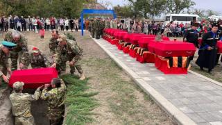 Останки красноармейцев захоронили на Ставрополье