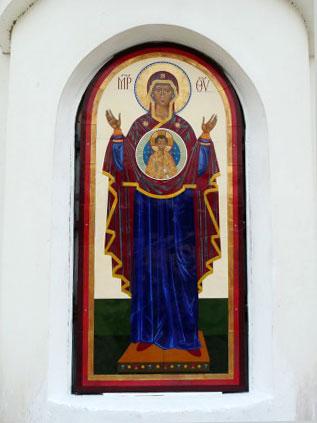 Икона Божией Матери «Знамение» установлена на въезде в Кисловодск