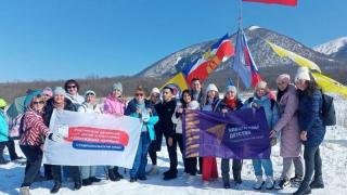 Молодежь Пятигорска совершила восхождение на вершину горы «Бештау»