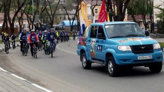 В Кисловодске состоялся велопробег к Дню Победы