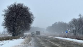 Резкое похолодание со снегом пришло на Ставрополье
