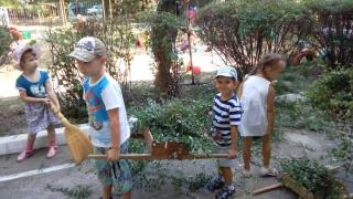 В Невинномысске детсадовцы помогают взрослым выращивать овощи и благоустраивать территорию