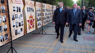 Стена памяти «Народная Победа» открыта в Ставрополе на проспекте Октябрьской Революции