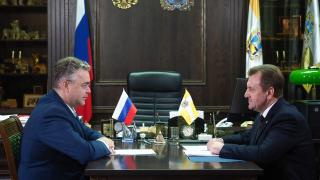 Губернатор Владимир Владимиров провёл рабочую встречу с главой Ставрополя