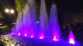 Семиструйный фонтан с подсветкой открыт в селе Курсавке