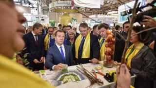 Ставропольскими яблоками на выставке «Золотая осень» заинтересовался Дмитрий Медведев