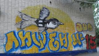 Стены ставропольского лицея №15 расписаны граффити
