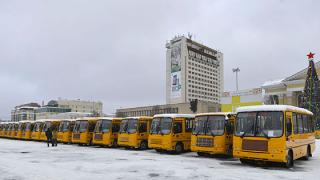 37 автобусов получили школы Ставропольского края