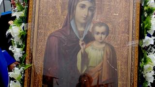 Икона Казанской Божией Матери через 65 лет вернулась в храм села Камбулат Туркменского района