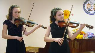 Юные скрипачки выступили в музыкальной школе №2 г. Ставрополя