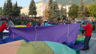 Небо над Пятигорском во время фестиваля бороздят воздушные шары