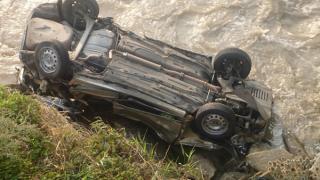 Водитель заснул за рулем и упал с высоты в реку в Грачевском районе