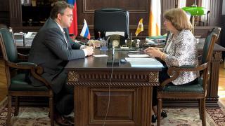 Глава Ставрополья В.Владимиров провел встречу с краевым детским омбудсменом С. Адаменко