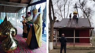 Здание православной воскресной школы в Благодарном увенчали новые купола