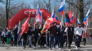 В Ставрополе провели легкоатлетический забег в честь годовщины образования ДНР