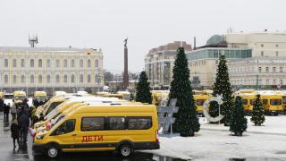 54 новых автобуса получили ставропольские сельские школы