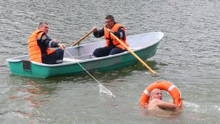Соревнования спасателей Ставрополья прошли и в воде, и на отвесной скале