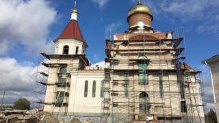 В селе Старомарьевка завершается строительство храма Покрова Пресвятой Богородицы