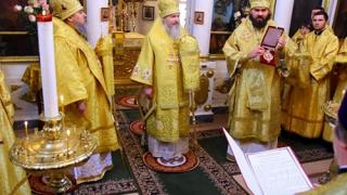 Божественную литургию совершили три ставропольских архиерея в Георгиевске