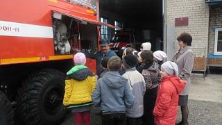 Пожарные провели открытый урок для школьников из села Николо-Александровского Левокумского района