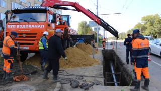 В Ставрополе на улице Лермонтова завершили монтаж водовода