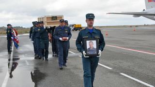 Тело бортинженера М. Филиппова, погибшего при крушении Ми-8, доставили в Ставрополь из Московской области