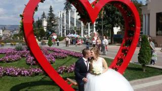 Бракосочетание на Курортном бульваре впервые прошло в День города Кисловодска