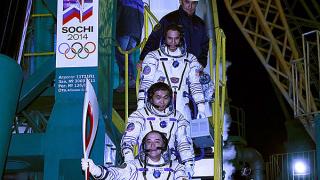 Олимпийский факел Сочи-2014 в космосе