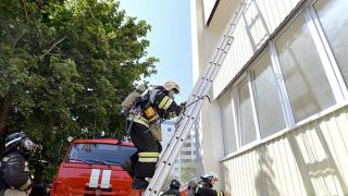 В студенческом общежитии Ставрополя тушили «тренировочный» пожар