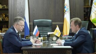 Владимир Владимиров провёл рабочую встречу с главой Ставрополя