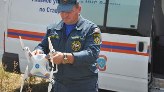 Беспилотная авиация МЧС России следит за пожарной обстановкой на Ставрополье