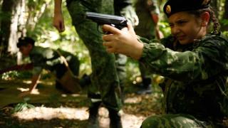 Первое тактическое занятие на местности прошло для юных ставропольских кадетов